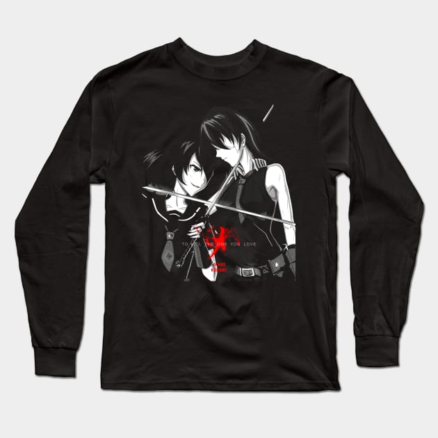 Akame Kurome Long Sleeve T-Shirt by stingi